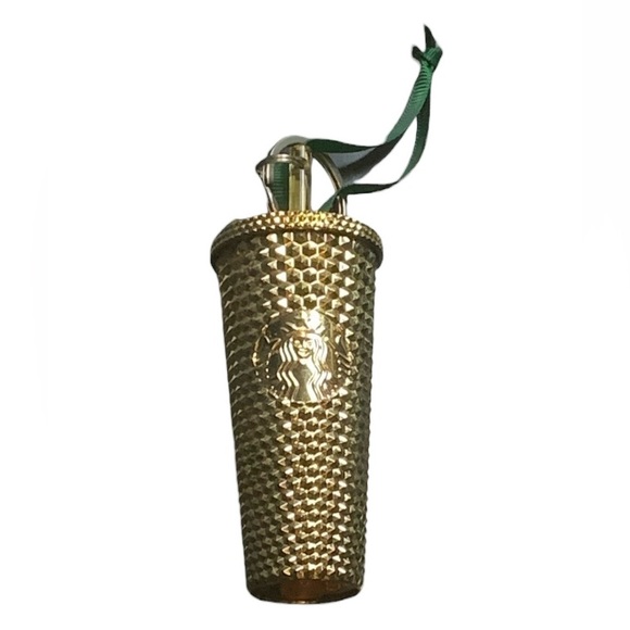 Starbucks Other - Starbucks Gold Studded Tumbler Cold Cup Ornament/Key Chain Holiday 2022 No box
